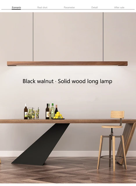 Lampadario LED Sospensione Regolabile - 80 Cm, Nero, Dimmerabile, Per Sala Da Pranzo E Cucina - Foto 9