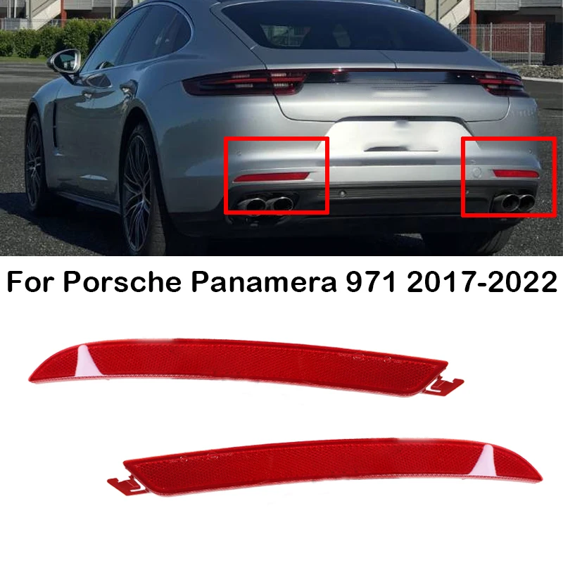Car Rear Bumper Light Warning Reflector Brake Lamp 971945106 For Porsche Panamera 971 Basic Turbo GTS S 4S Sport 2017 2018-2022
