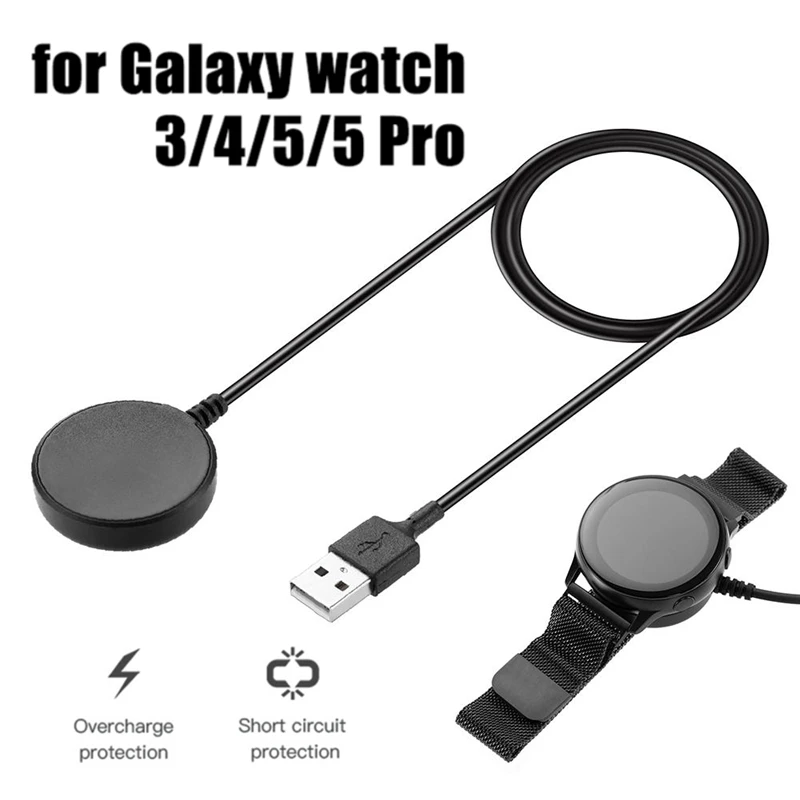 Caricabatterie Portatile Per Samsung Galaxy Watch 5 4 3 Classic 40Mm Active 2 Cavo Di Ricarica Magnetico Per Samsung Watch Active 2 44 46Mm
