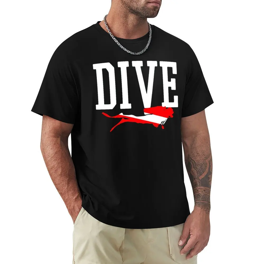 

Divin Scuba Diving 4 Round Neck T-shirt Movement Tees Graphic Funny Novelty Home Eur Size