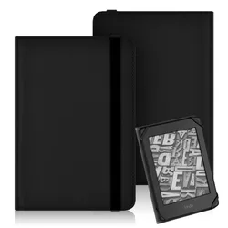 Universal 6 - Inch Ereader Protective Case Cover for 6.0 Inch 17CM x 12CM (ASolid.Black)