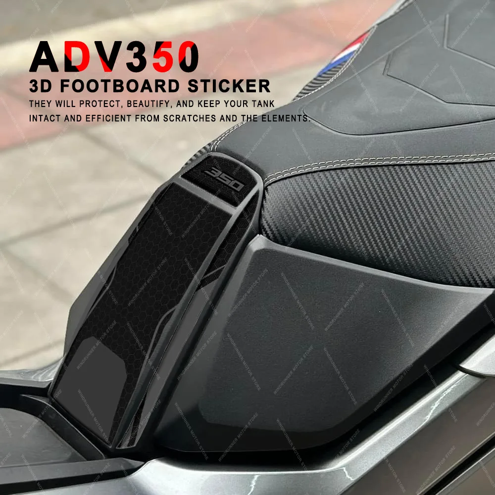 Labelbike 3D Resin Stickers - Motorcycle Footboard & Ignition Zone Protections For Honda Forza 750