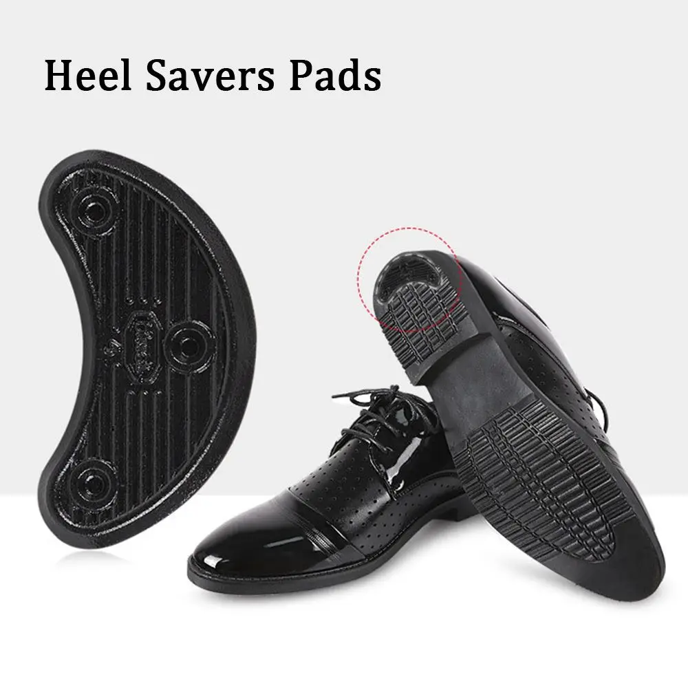 DIY Shoe Repair Material Anti Slip Rubber Sole Protector Pads Heel Savers Tips Anti-wear Paste 10 Pairs Shoe Repair Pad 4 Sizes