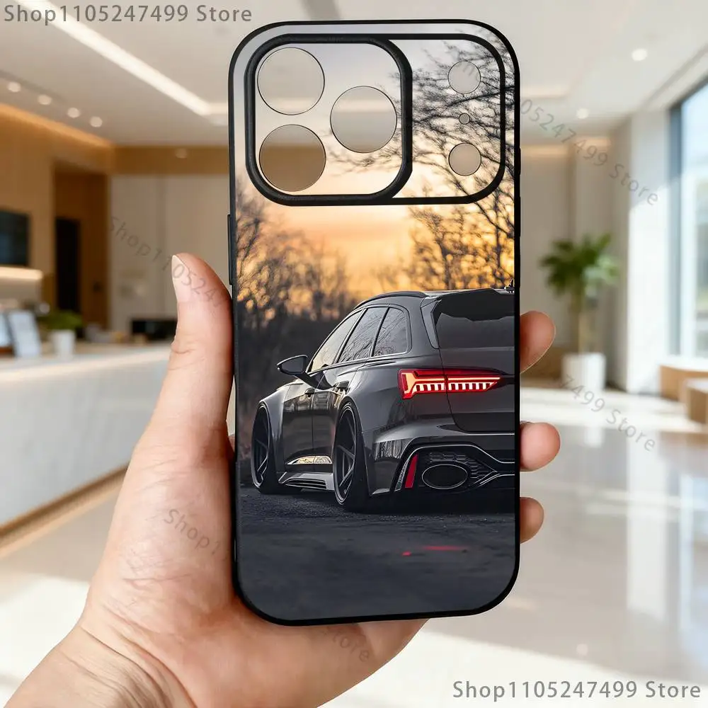 Sleek Cool Sport Berline Black Soft Box Phone Case
