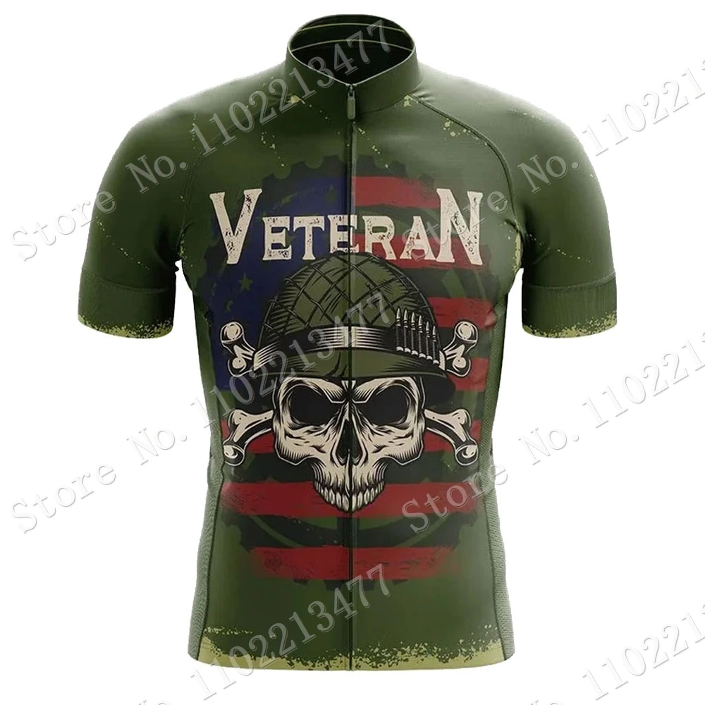 Cycling Jersey Set Skull Team Bike Shirts USA Suit Bicycle bib Shorts MTB Maillot Cyclisme