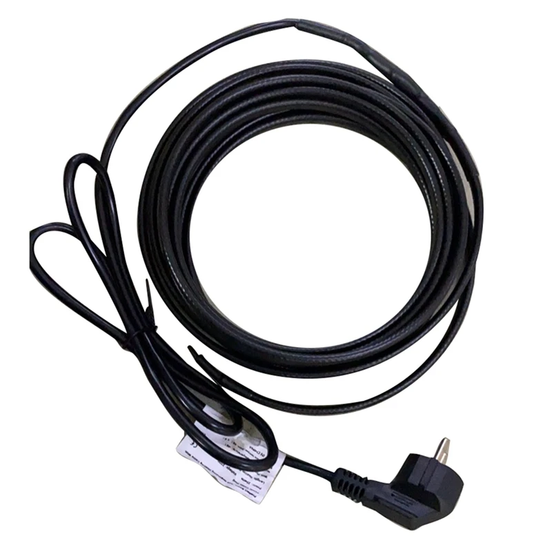 

5 Meter Pipe Heat Cables Tape Heater Pipe Heating Cable Pipe Protection Hose Heat Tape For Winter Use Eu Plug