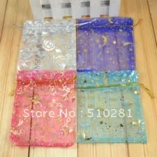 

Wholesale LOTS 1000 PCS 9x12cm MIXED COLOR WEDDING SILK JEWELRY ORGANZA POUCH GIFT BAG