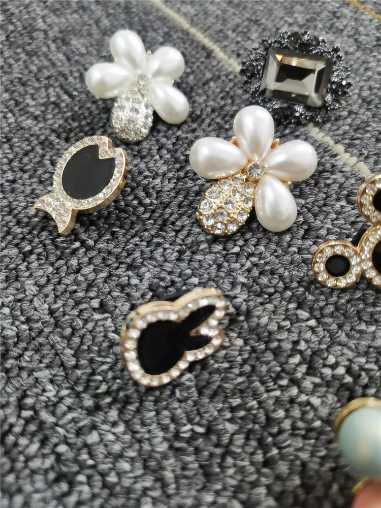 Luxury Jewelry Shoelace Decoration Diy Rhinestone Lace Buckle Decor Women Sneakers Accessories Metal Shoe Charms Decor For Laces