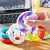 Round Silicone Fidget Rotating Spinner Hand Gripping Ring Finger Forearm Trainer Gyroscopes Decompression Toy Gifts for Children 1