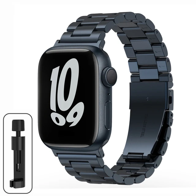 Elegant Titanium Stainless Steel Watch Strap - Premium Color Finish Bracelet