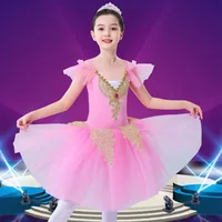 Vêtements pour enfants, costume de scène de princesse, vêtements pour enfants, fête, tutu élégant, justaucorps de ballet pour filles, robe, vêtements de danse 5