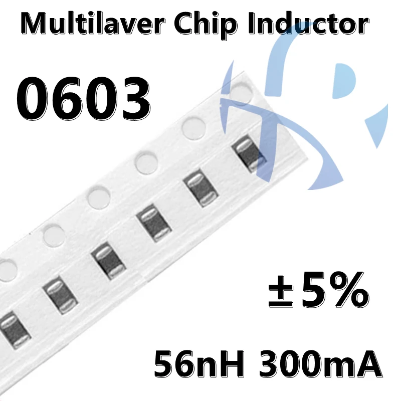 

(50 шт.) 0603 56nH 300mA 1NH 1,2/2,2/3,3/4,7/10/22/33/47/68/82/100NH ± 5% нГн ± SMD многоразовый чип высокочастотный индуктор