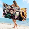 Demon Slayer Beach Towel For Kids Personalized Bath Towel Pool Towel Vacation Gift Picnic Towel Party Gift 2
