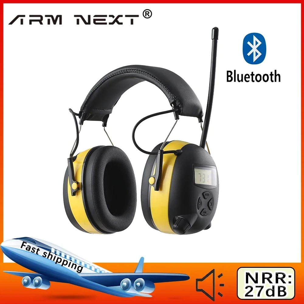 

ARM NEXT 5.1Bluetooth Electronic Noise Reduction Earmuff Hearing Protector Headphone Digital AM/FM Radio Hearing Protection