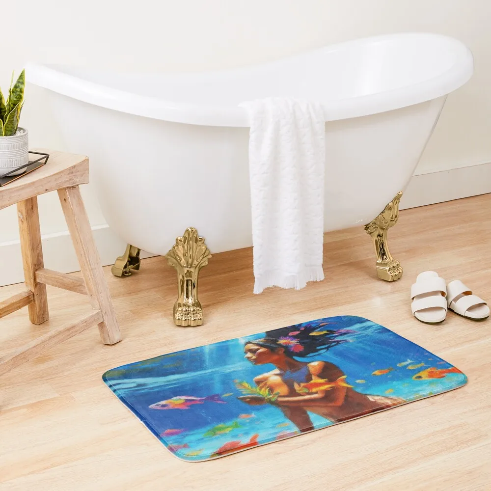 

Blissful Underwater - Pacific Islands Series Bath Mat Carpet Bathroom Floor Toilet Carpet For Bathroom Mat