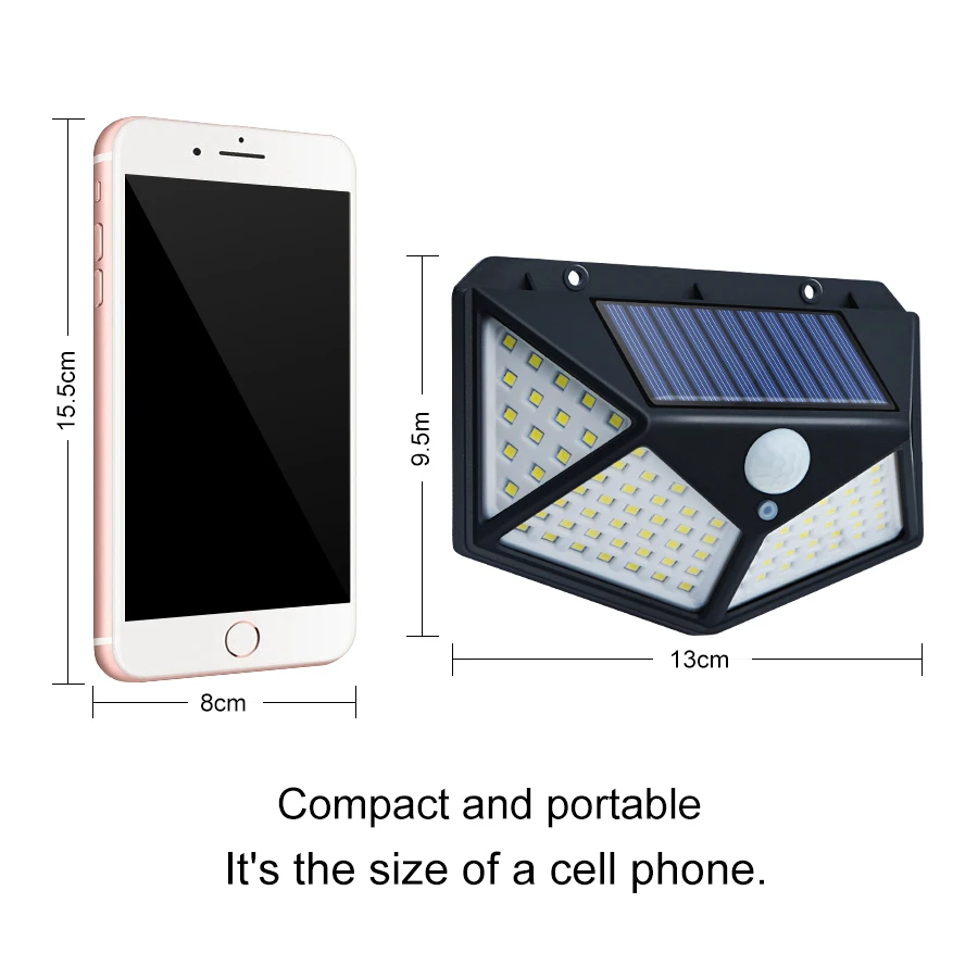 solar pir sensor de movimento à prova