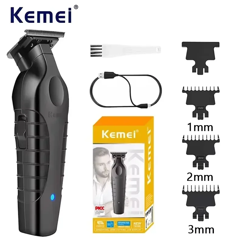 케메이 USB 고속 충전 클리퍼 이발기 1200MA 충전식 무선 헤어 트리머 케메이 전기 헤어 클리퍼 KM-2299
