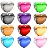 Hot Sale Fine Authentic Metallic Multicolour Heart Charms Beads Fit Original 925 Sterling Silver Bracelet DIY Women Jewelry Gift 1