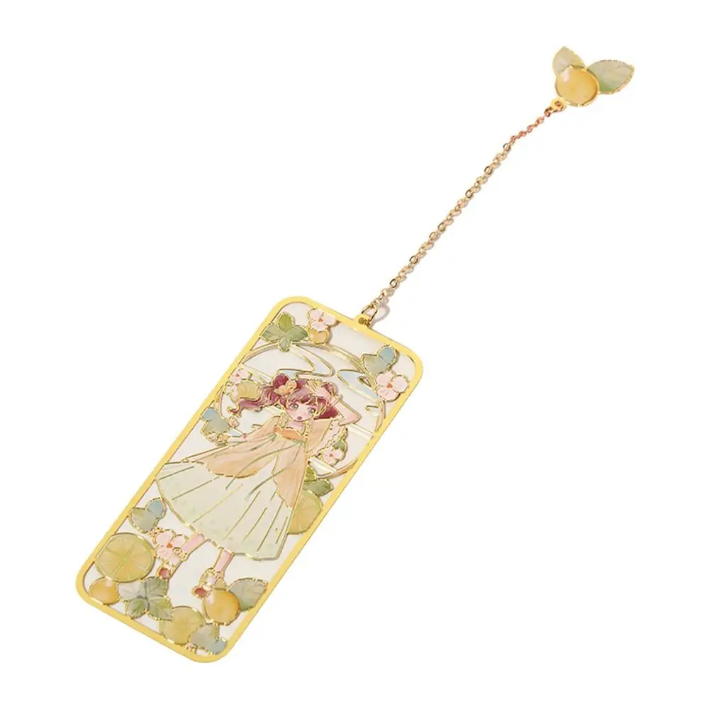 Book Clip Cute Wind Brass Bookmark Cartoon Graduation Gift Metal Tassel Bookmark Chinese style Pagination Mark Stationery Mark metal bookmark,bookmark page holder,bookmark holder