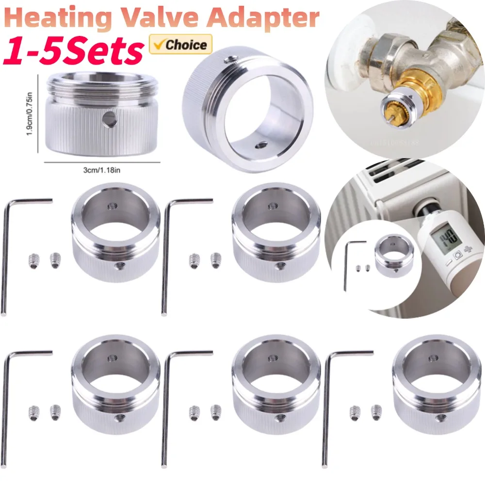 Radiator Valve Thermostat Head With Strips M30 X 1.5 Radiator Thermostat Adapter Radiator Accessories for Ra Rav Ravl Valve