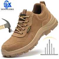 Safety Shoes Man for Work Man's Safety Working Shoes Working Lightweight Work Wear Industrial Security-Protection