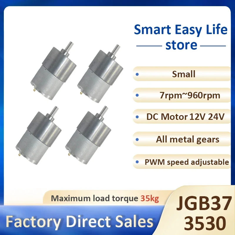 4pcs-jgb37-3530-12-24v-dc-gear-motor-metal-gear-box-7rpm-1600rpm-gearmotor-motop-high-torque-eccentric-shaft-geared-motor