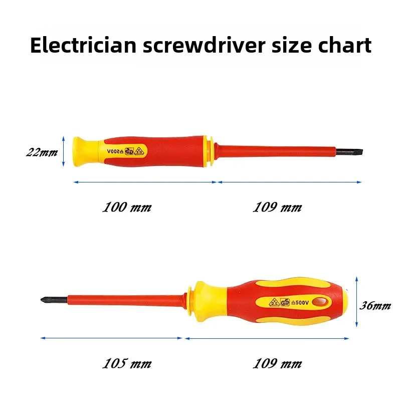 New Hexagonal Screwdriver Insulated Electrician Screwdriver High Hardness Set Household Magnetic Cross Word Shaped Plum Blossom
