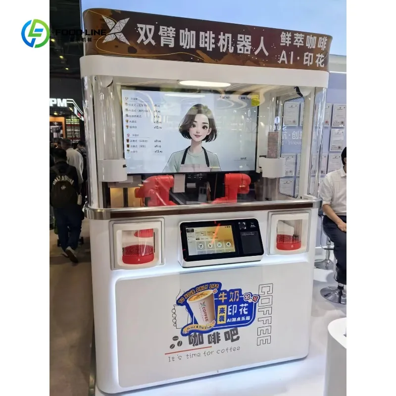 Macchina da Caffè Robotica Self-Service 24H Personalizzata, Funzionamento Autonomo, Alto ROI, Robot Intelligente per Caffè per Investimenti Commerciali - immagine 6