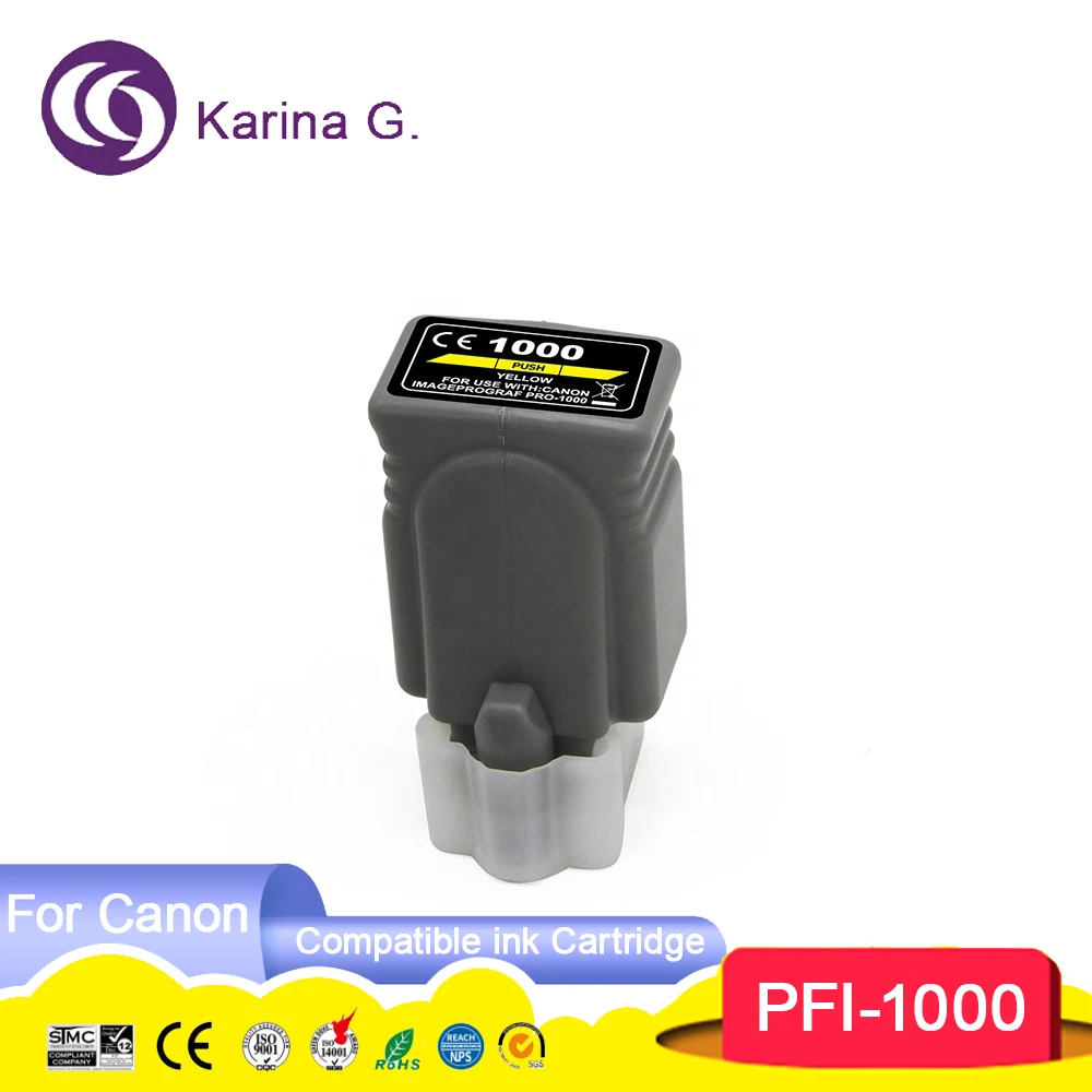 Compatible PFI 1000 PFI-1000 PFI1000 Premium Compatible Color Inkjet Ink Cartri