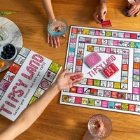Tipsyland Drinking Board Game for Adults, Party Funny Drinking Games, Tipsy Games Interactive Drinking Board Game Party Games 2
