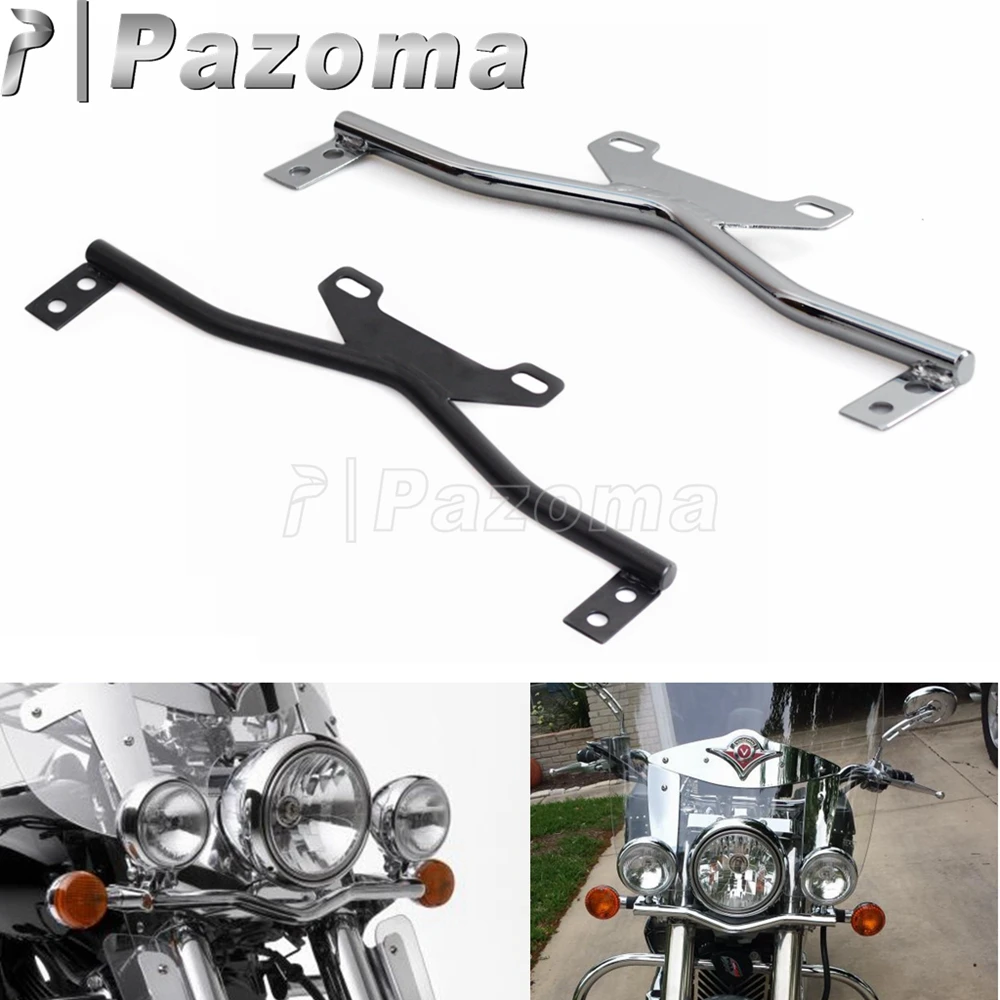 

Universal Motorcycle Auxiliary Light Bar Turn Signal Spot Fog Lights Mount Bracket For Harley Honda Suzuki Kawasaki Cruisers