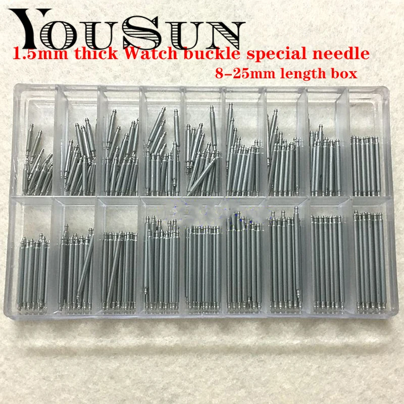 

Watch Buckle Special Spring Needle Single Support Ear Watch Ear Needle 1.5mm Thick Box Spring Connecting Shaft Watch Accessories