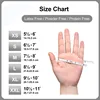 1-100pcs Rubber Gloves Individually Wrap White Aseptic Lab Surgery Nursing Gloves Multipurpose Waterproof Anti-static 6