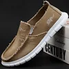 Men's Washed Fabric Casual Shoes Anti Slip and Wear-resistant Driving Shoes Canvas Shoes 4