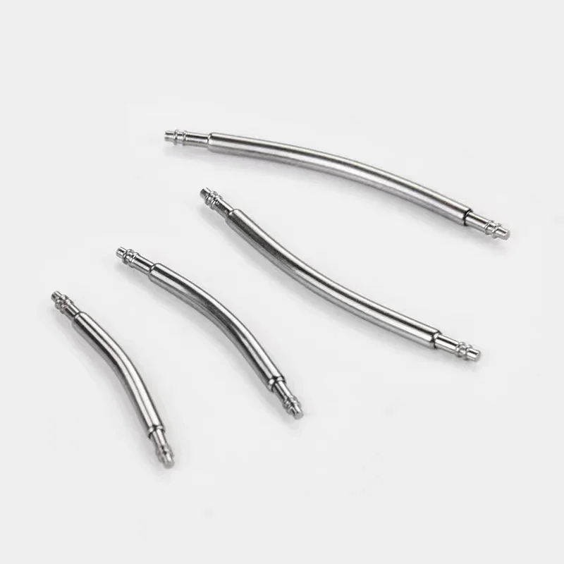 20PCS Curved Stainless Steel Spring Bars for Watch Strap Buckles, 1.8mm Diameter, 16mm-26mm Width Range
