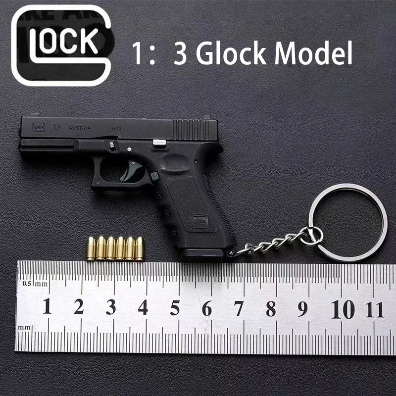 Alloy Empire 1:3 G34 TTI Pistol With Holster Mini Toy Gun  Model Keychain Assemble Disassemble Pistols Adult Kids Gift 3