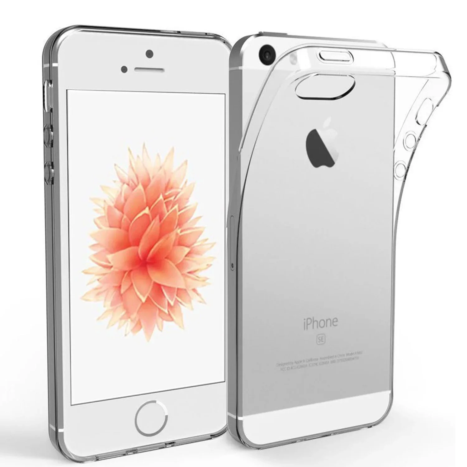 כיסוי רך מסיליקון ברור TPU עבור iPhone 5S SE 2016 SE 2020 SE 2022 iPhone 7 iPhone 8 שקוף Coque
