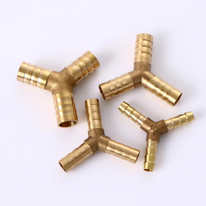 Raccordo A Y Per Tubo Flessibile In Ottone – 3 Vie, Diametro 10 Mm (3/8") – Sourcing Map