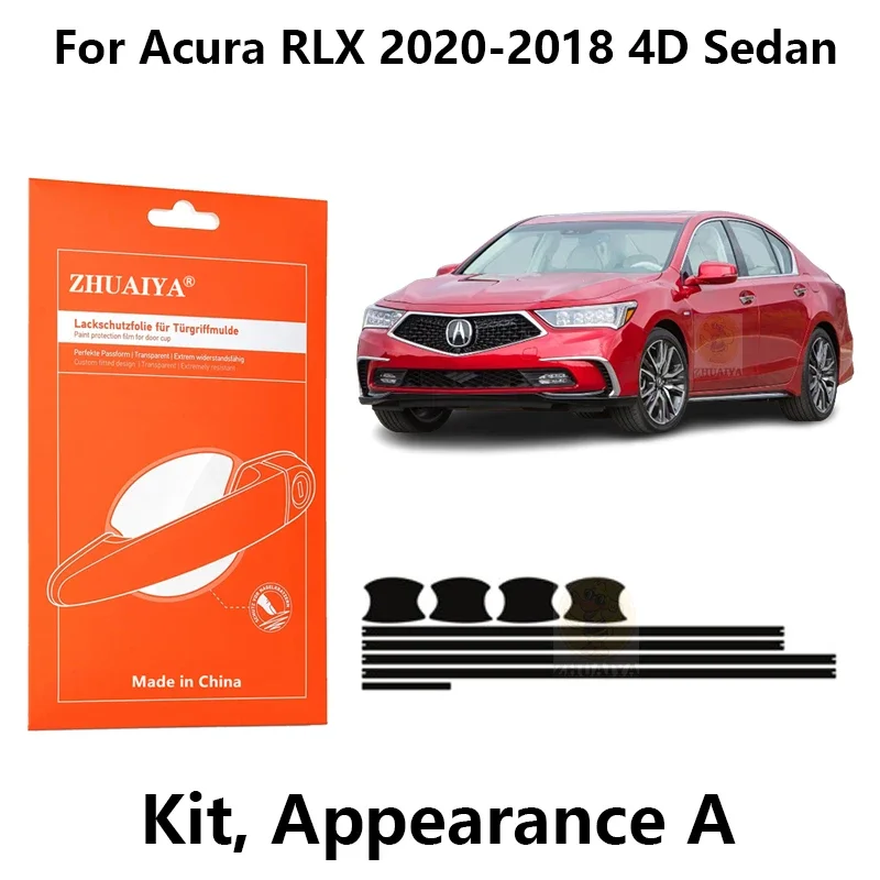 

Защитная пленка ZHUAIYA для красок дверной ручки, ТПУ PPF для Acura RLX 2020-2014 4D, автомобильные аксессуары для седан