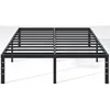 Metal Bed Frame-Simple and Atmospheric Platform Frame, Storage Space Under The Heavy Duty Frame Bed, Sturdy Queen Size Suitable 1