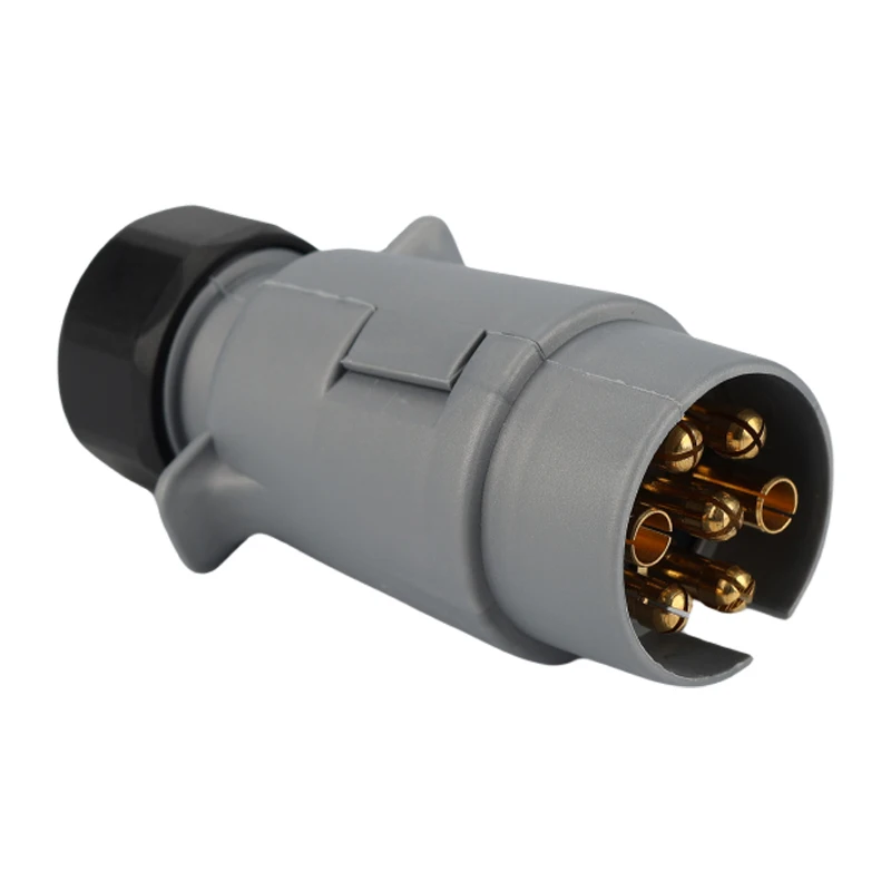 Trailer Socket Plug CVP 7 pin 12S-type Trailer or Caravan plug-Grey