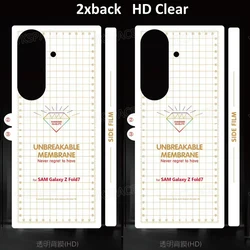 Premium Matte Frosted Screen Protector - Soft HD Clear Hydrogel Film - Galaxy Z Fold 8 Ultra (2Pcs Clear Back Side)