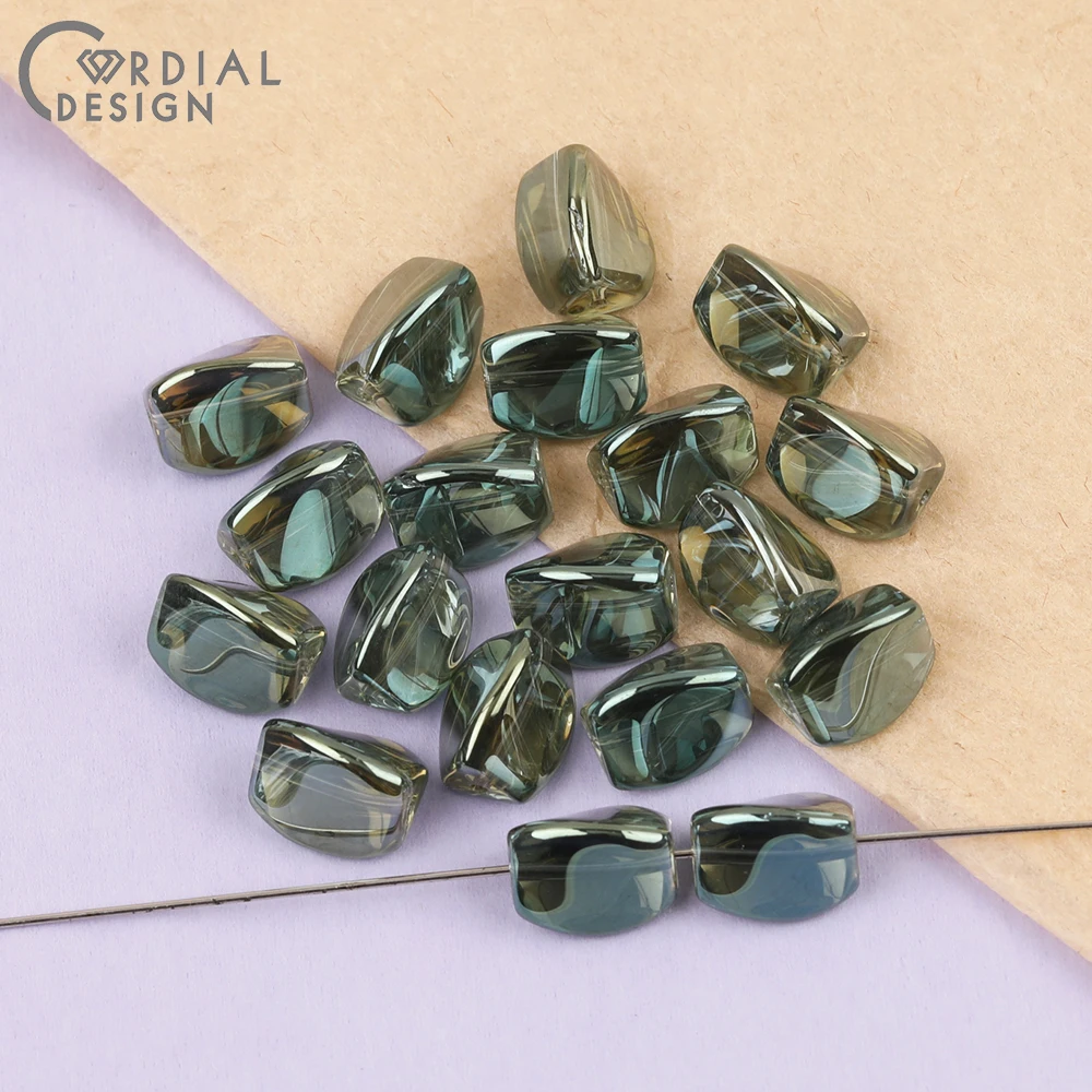 Cordial Design 10*12MM 300pcs DIY Glass Bead/Beads Making/Hand Made/Aurora Effect/Waterdrop Shape/Jewelry Findings & Components - cordial