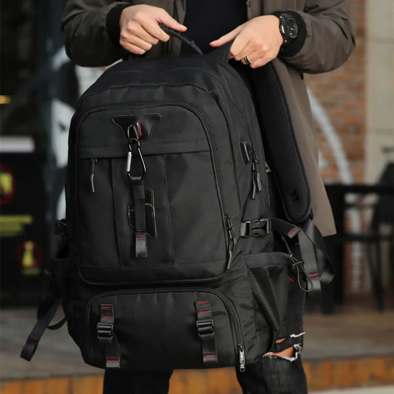 Large Capacity Men's Travel Backpack Outdoor Sports 80L Hiking Bag Multifunction Waterproof Male Laptop Bag