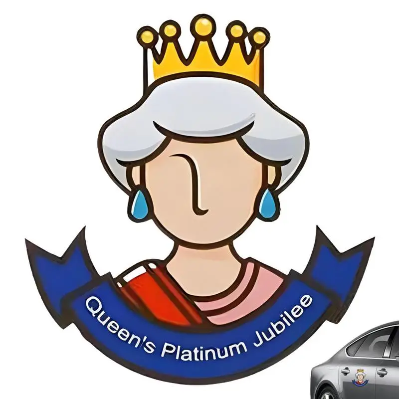 Queen Elizabeth Ii Car Sticker Platinum Jubilee Waterproof Queen Of England Car Stickers Queen Elizabeth Car Glass Window Decal