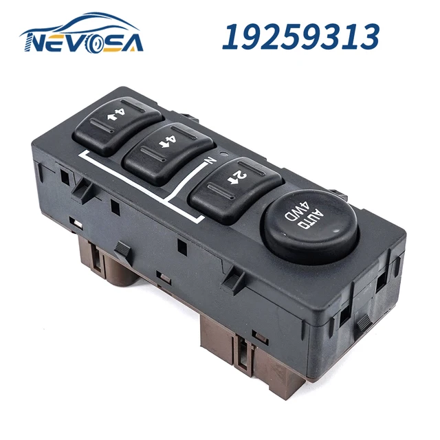 NEVOSA 19259313 لشروليه سيلفرادو الضواحي لجي إم سي يوكون 4WD عجلة القيادة التحكم التبديل علبة نقل زر 15136039