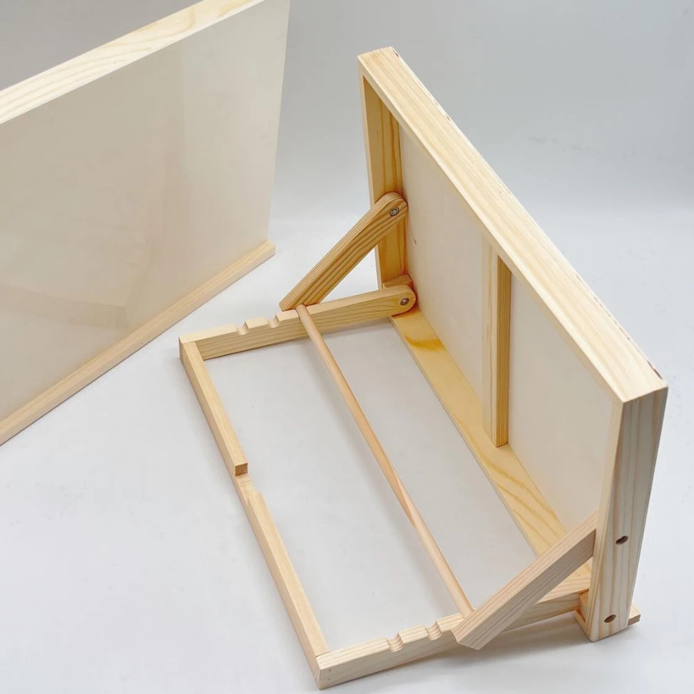 Chevalet de table pliable en bois avec support incliné portable