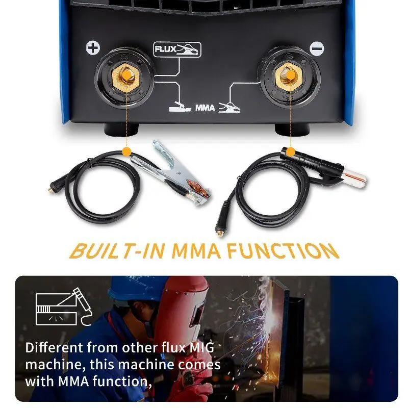 HERZO ARC Digital IGBT Stick MMA Welder Hot Start Portable Welding Machine with AC Motor 220V Voltage New MIG Welders