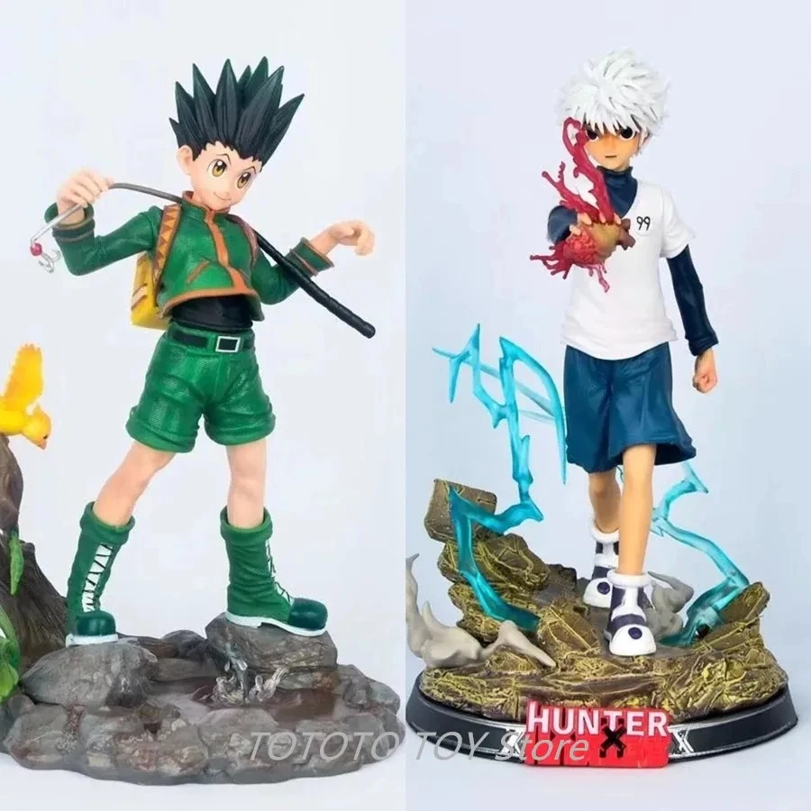 

Hunter X Hunter Аниме Фигурка Гон фриксс Killua Zoldyck ПВХ игрушка экшн-фигурка Модель Кукла игрушки подарок государственная коллекция фигурок