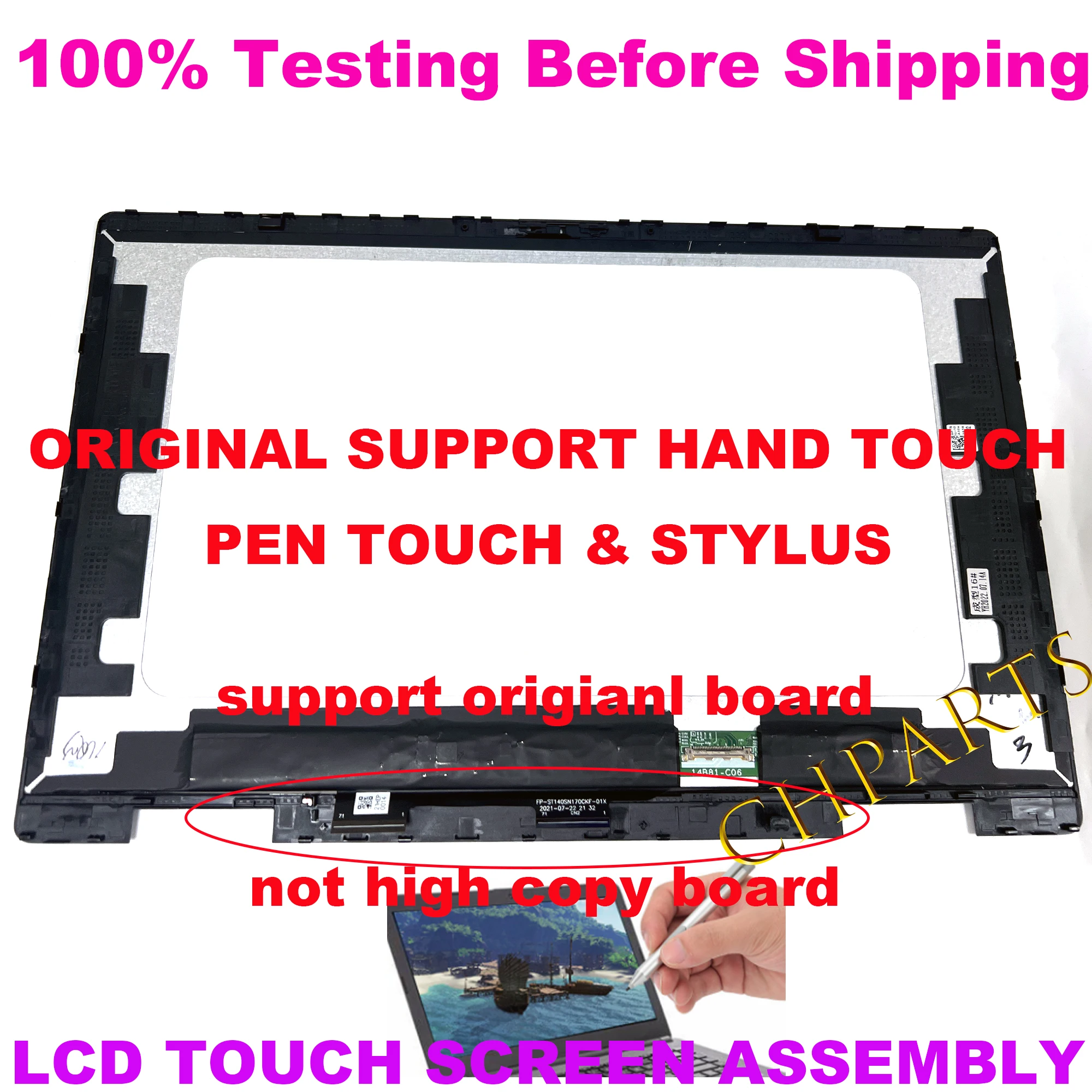 LCDOLED Schermo Touch 14 Pollici FHD Per HP Pavilion X360 14-ek | Assemblaggio Con Digitalizzatore E Cornice | Sostituzione Display
